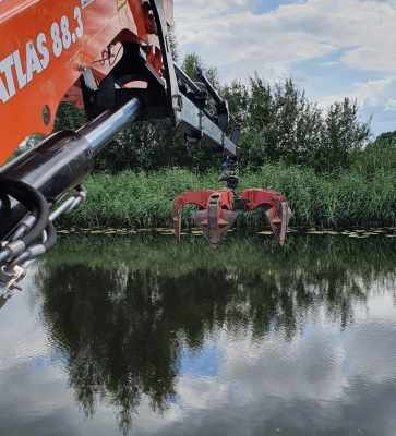 Steeho atlas kraan op werkship